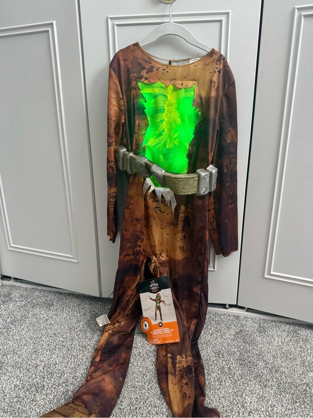 Kids Glow-Up Mutant Costume - Green & Brown